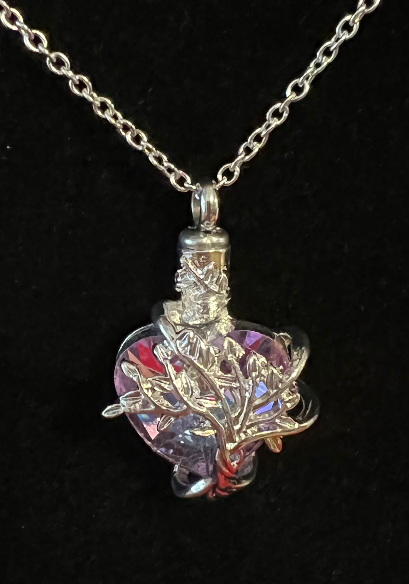 Cremation Jewelry With Crystal Tree Urn Necklace For Ashes Jewelry Gifts For Women Girls