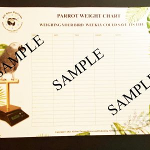 Parrot weight chart 10pk